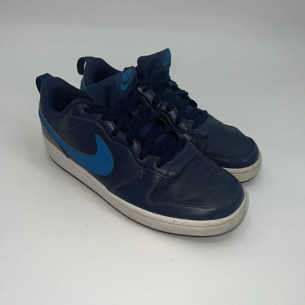 Nike Court Borough Low Navy Youth Shoe BQ5448-408 Size 7Y‎